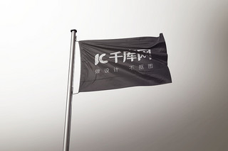 旗帜飘舞样机展示设计