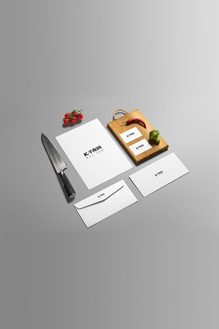 vi设计贴图模版海报模板_快餐厅产品VI样机模版设计
