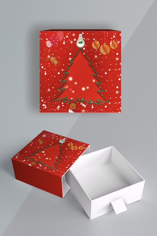 千库原创圣诞节包装盒