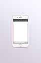 白色华丽苹果手机样机展示