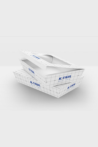 速食包装盒模板海报模板_一次性小零食纸包装样机
