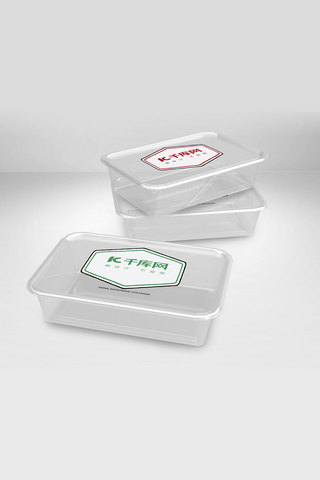 速食品海报模板_一次性透明塑料包装样机