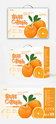 简洁大气新鲜甜橘水果礼盒包装