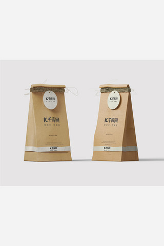 包装袋茶叶海报模板_茶叶纸包装袋样机模板