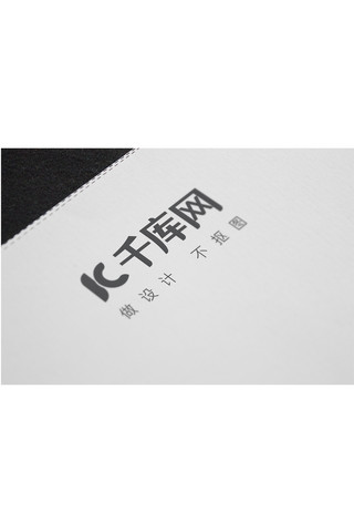 纸上logo标志贴图样机模板