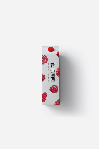 智能图标设计海报模板_包装素材模板水果味饮料白色创意样机