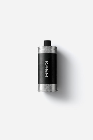 包装素材设计铁罐头黑色创意风格样机