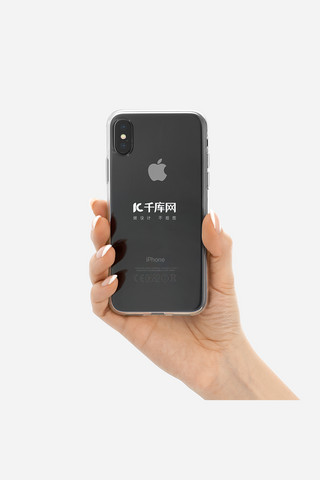手机模板样机海报模板_品牌智能手机模板展示苹果手机黑色简约样机