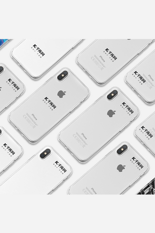 iphone模板海报模板_高端手机模板品牌白色简约样机