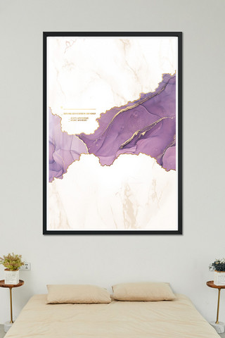 紫色珐琅彩装饰画