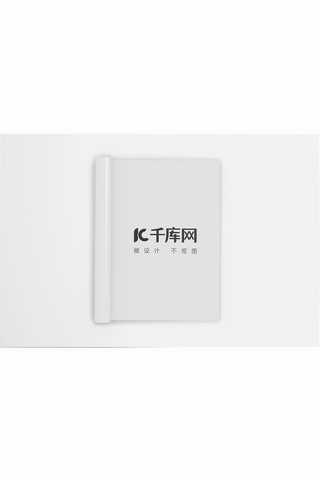 书籍封面模板海报模板_企业书籍封面模板展示画册白色简约样机