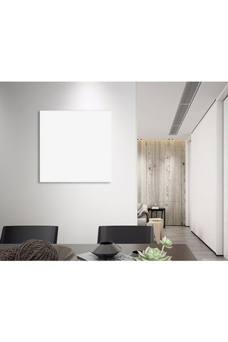室内客厅墙上画框模板装饰效果灰色墙简洁样机