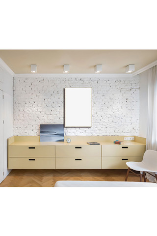 室内装饰画设计画框模型模板白色背景墙创意样机