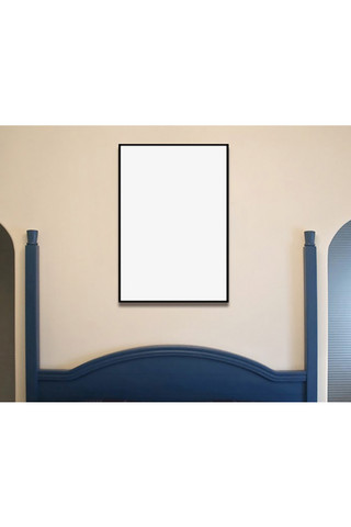 卧室装饰画框模型设计模板白色背景墙创意样机