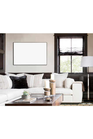 客厅装饰模板模型展示白色创意样机