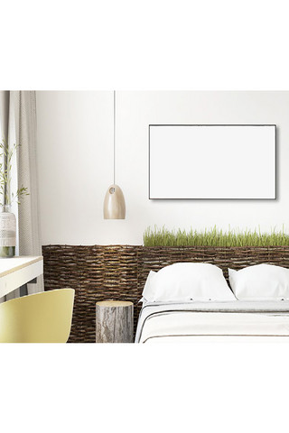 卧室内装饰画画框模型模板设计白色背景墙创意样机