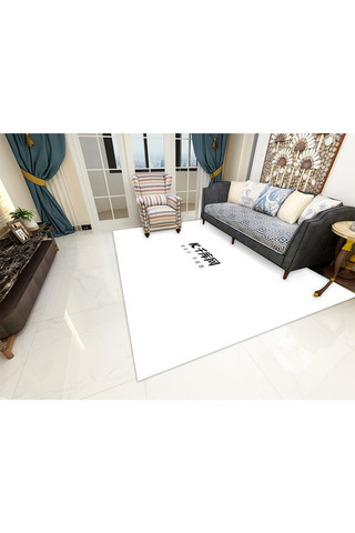 客厅内装饰素材模板地毯展示设计白色创意样机
