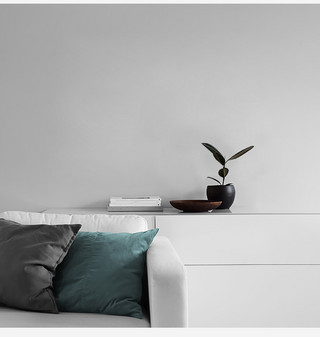 室内空白墙纸模板背景墙展示白色简约风格样机