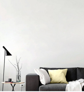 家居背景中式海报模板_空白墙模板展示背景墙白色简约风格样机