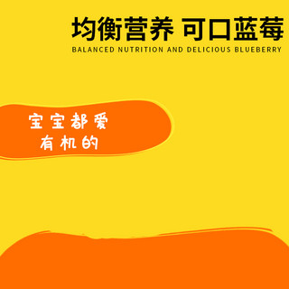 艾叶宝宝海报模板_宝宝食品均衡营养辅食品黄色可爱风电商设计主图