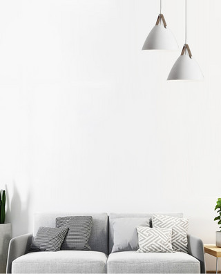 室内空白墙壁素材模板背景墙展示白色简约样机