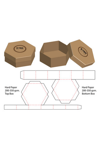 简约纸箱包装海报模板_甜品产品纸箱包装模板咖啡色简约样机