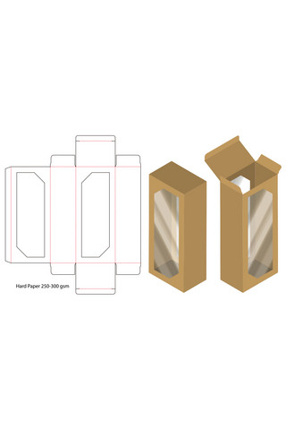 纸箱模板设计海报模板_礼盒包装盒模板展示咖啡色创意样机