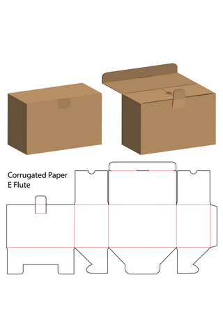 纸箱设计模板海报模板_物品礼盒包装模板展示咖啡色简约样机