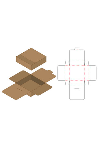 纸箱设计模板海报模板_瓦楞纸箱设计模板展示咖啡色简约样机