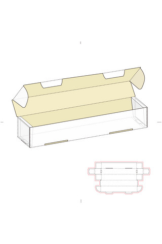 长方形海报模板_长方形包装盒设计模板展示白色简约样机