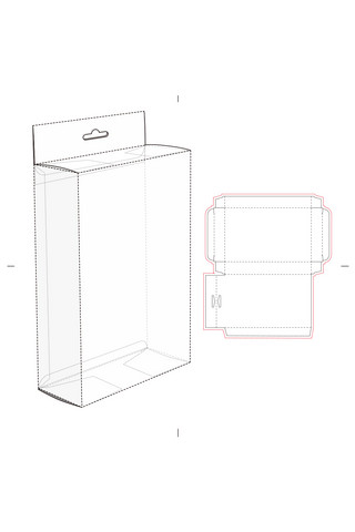 可挂式包装盒模板展示白色简约样机