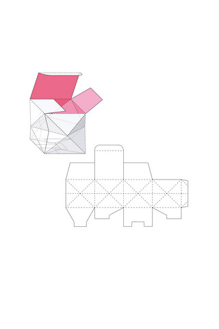 盒型设计海报模板_礼品包装盒模板设计白色简约样机