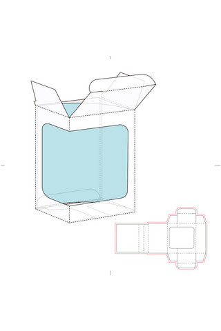 瓦楞盒包装模板展示白色创意样机