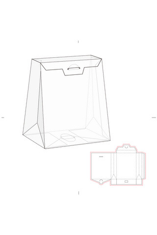 瓦楞包装样机海报模板_包装盒设计图模板展示白色简约样机