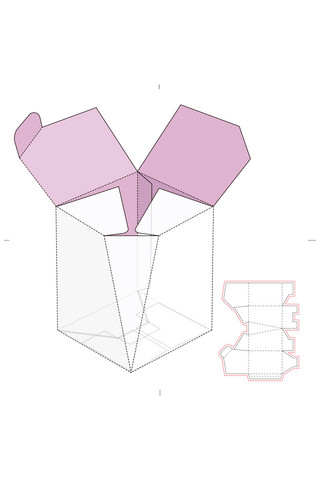 彩盒包装盒模板展示白色创意风格样机
