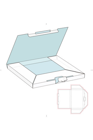 刀模包装盒子模板展示白色简约样机