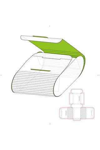 刀模包装盒模板展示白色简约样机