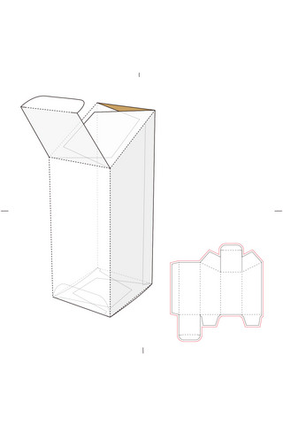 产品包装贴图海报模板_茶杯包装盒设计模板展示白色简约样机