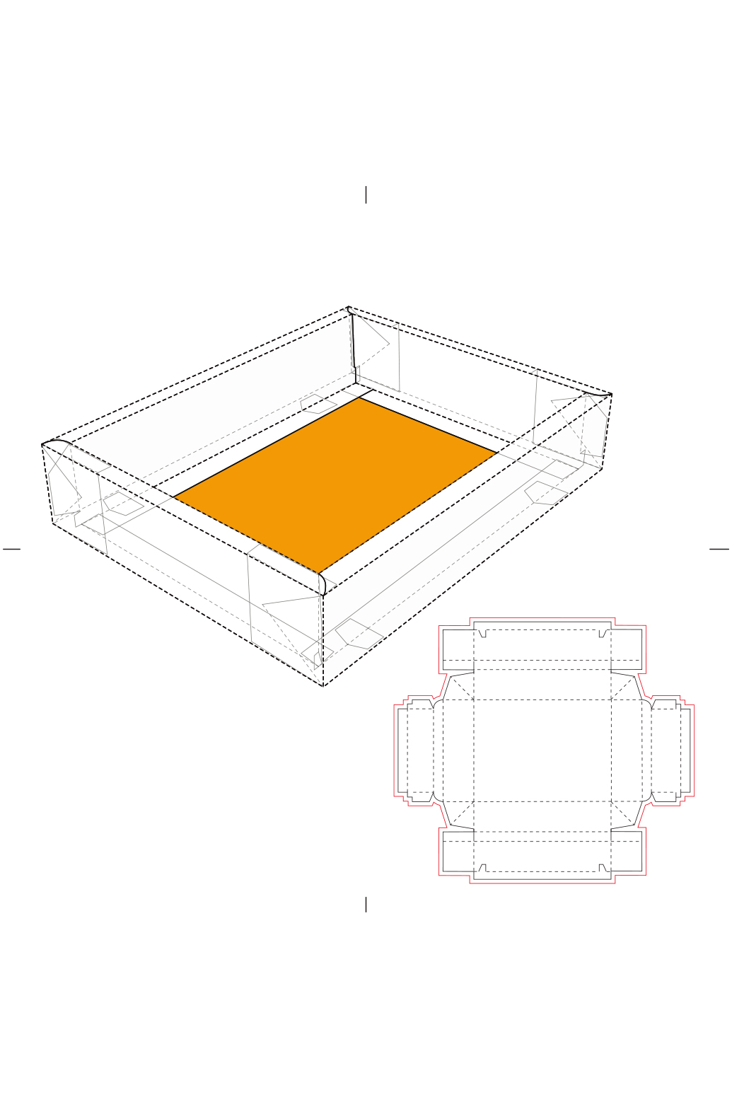 瓦楞盒素材设计模板展示白色简约样机图片
