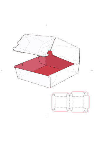 零食包装盒设计模板展示白色简约样机