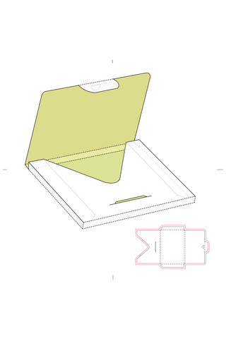 刀模包装盒设计模板展示白色简约样机
