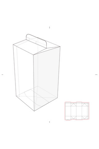 产品包装盒展开海报模板_产品包装盒设计模板展示白色简约样机