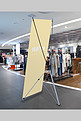 商场展架易拉宝设计模板黄色创意大气风格样机