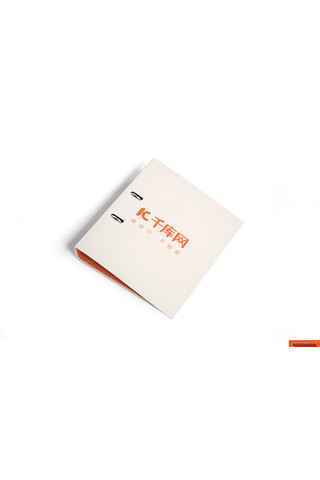 橙色用品海报模板_办公用品文件夹模板展示设计橙色简约样机
