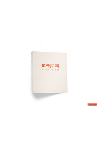 办公用品文件夹模板展示橙色简约风格样机