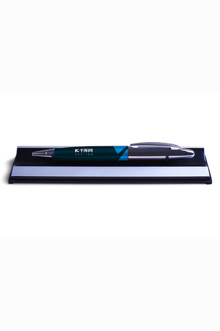 笔样机海报模板_圆珠笔笔盒设计模板展示黑色高挡风格样机