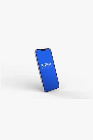 iPhone12样机12样机智能手机素材模板设计蓝色简约风格样机