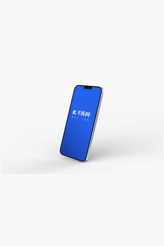 iPhone12样机智能手机模板展示设计蓝色简约风格样机