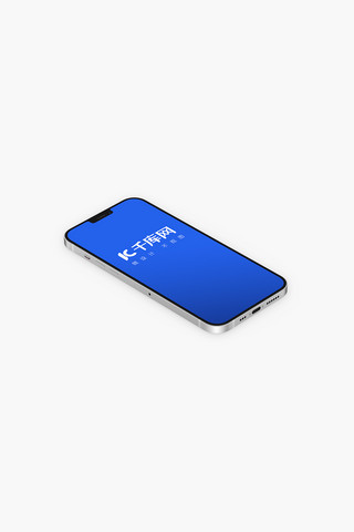 iPhone12样机苹果12样机智能手机模板设计蓝色简约样机