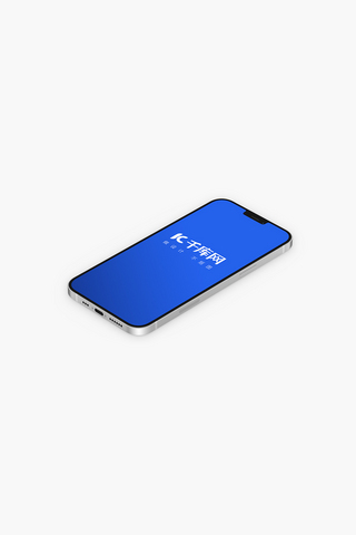 iPhone12样机苹果12样机智能手机素材设计模板展示蓝色简约样机